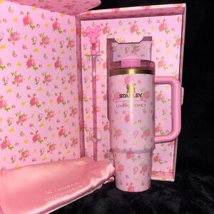 Stanley 30oz Tumbler with Floral Pattern - Ibiza Sunset - Brand New!